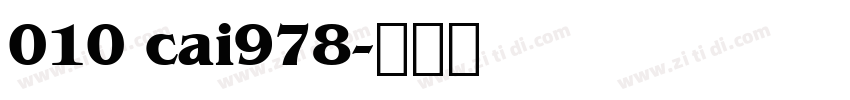 010 cai978字体转换